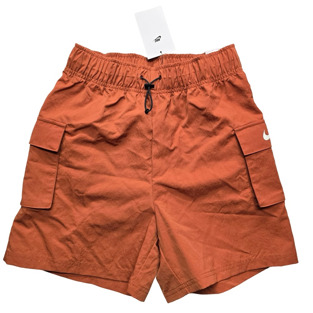 Nike Cargo Shorts Loose Fit High Rise Orange XS Women‎